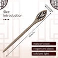 thumbnail image 2 of 8 Pieces Wooden Hair Sticks Japanese Hair Chopstick, 2 of 5
