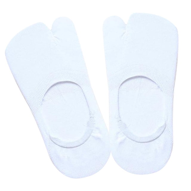 1 Par de Calcetines Invisibles de para Mujer Bajo, Antideslizantes, Invisibles para Barco única Sunnimix Calcetines Tabi de corte bajo para mujer