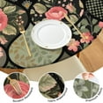 thumbnail image 4 of Pioneer Flower Floral Print Pattern Round Fitted Tablecloth with Elastic Edge,Dining Table Cover Waterproof,Outdoor Round Tablecloth for Camping,Dining,Indoor and Outdoor, 4 of 7