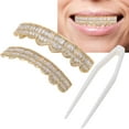 thumbnail image 4 of Hip Hop Teeth Grills, Teeth Set Small Crown Shape Convenient To Use  for  Parties for Men and Women Golden, 4 of 8