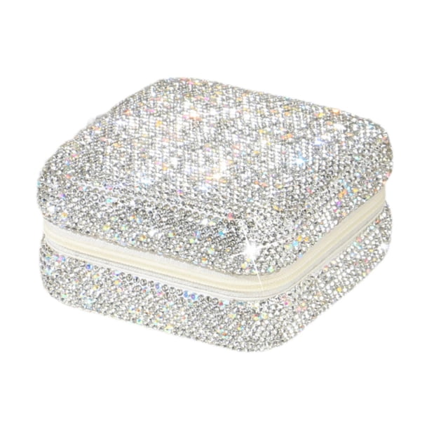 Caja de joyería Con Diamantes de imitación Perfecl organizador de collares y pendientes