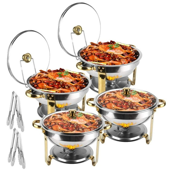 Buffet Server Set, 4.76QT Stainless Steel