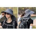 thumbnail image 2 of CoCopeaunts Sun Hat with Ponytail Hole Women's Fisherman Hats Outdoor Hat Wide Brim Hat Hiking Beach Grdening Fishing Neck Flap, 2 of 6