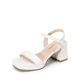 thumbnail image 1 of Sandalia DREAM PAIRS KKUMHS2504 para Niñas con Tacones Gruesos Blancos, 1 of 6