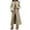 Beige, variant on Women Long Wool Blend Overcoat Insulated Winter Trench Coat with Thick Warm Design for Cold Weather Fashion Plus Size Wear Green S