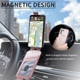 thumbnail image 6 of SaniMore for Samsung Galaxy S22 Magnetic Closure Top & Bottom Flip Wallet Case, Premium PU Leather Cover with Car Mount Card Slot & Adjustable Kickstand Full Body Protective Shell, Rosegold, 6 of 9