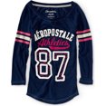 thumbnail image 1 of Camiseta gráfica Aeropostale Womens Athletics 87 Baseball cuello abierto azul mediano, 1 of 1