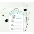 thumbnail image 4 of Inkdotpot 50 PackBaby WordScrambleBaby ShowerGame Cards Baby Elephant Gender Neutral Party Supplies Fun Baby Shower Game Favors, 4 of 6