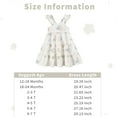 thumbnail image 6 of Happy Town Kids Toddler Girls Dress Princess Sleeveless Beach Butterfly Sundress, 6 of 8