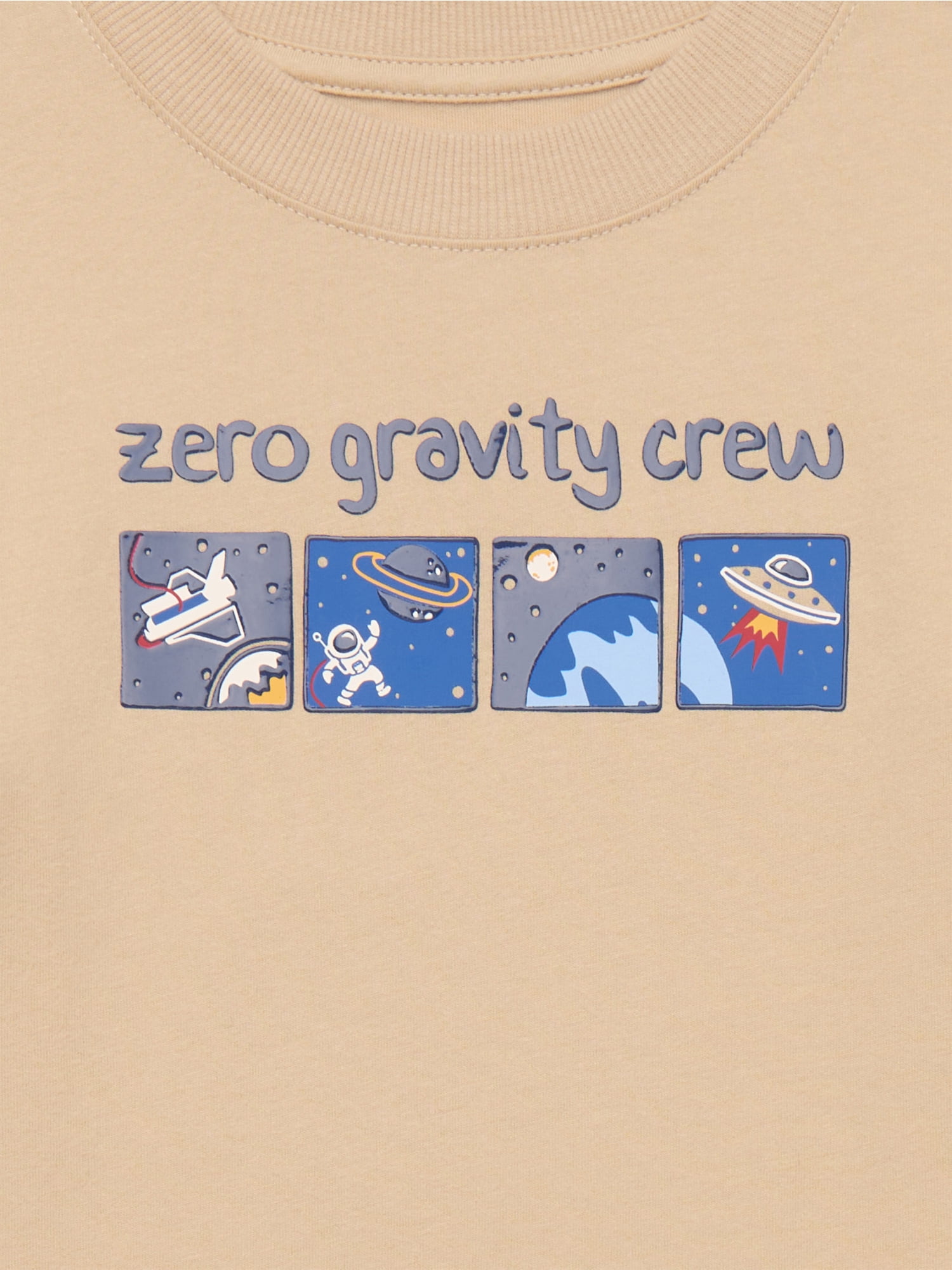 Wonder Nation Toddler Boys Front Back Graphic Tee with Long Sleeves, Sizes 4-10