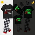 thumbnail image 1 of Pijama familiar a juego de Navidad, luminoso, brillante, con mi tubo, negro, corto, 1 of 3