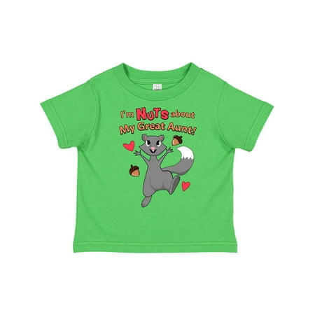 

Inktastic I m Nuts About My Great Aunt Gift Toddler Boy or Toddler Girl T-Shirt