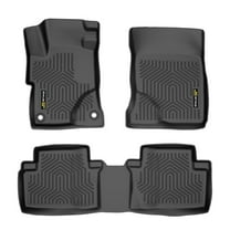 3D TPE Floor Mats All Weather 1st & 2nd Row Liners Fit for 2012-2015 Honda Civic