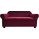 thumbnail image 1 of Funda de sofá elástica antideslizante de alta elasticidad, funda de sillón de jacquard de licra, protector de muebles de sofá suave para sala de estar (145—180 cm, 2 plazas, rojo vino, lavable), 1 of 5