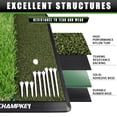 thumbnail image 4 of Alfombrilla de golf CHAMPKEY de doble césped, 13 x 17 cm, con 9 tees de golf, 4 of 7