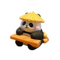 thumbnail image 4 of Figura de panda, adorno de mesa, decoración para el salpicadero del coche, escultura de animal para escritorio, mesa, centro de mesa, sala de estar, Estilo A, 4 of 8