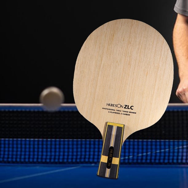 Raqueta de tenis de mesa de madera de superficie más grande portátil hecha a mano con hoja de tenis de mesa Penhold