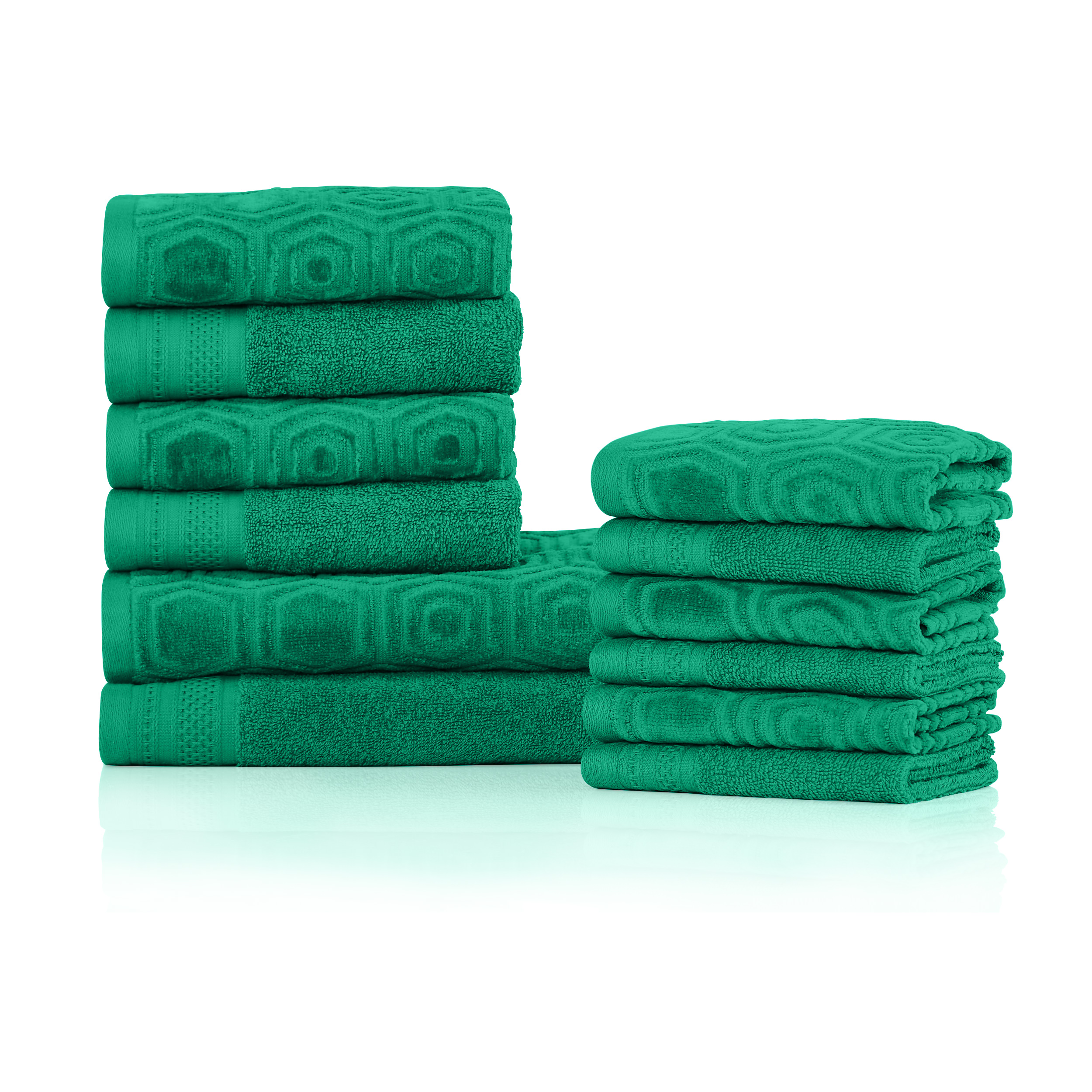 Superior 100% Cotton Honeycomb 12-piece Towel Set