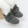 thumbnail image 4 of Yinguo Warm Stay Winter Girl Baby Shoes Crib Boy Slipper Non-Slip On Bootie Baby Shoes Black 6-9 Months, 4 of 5