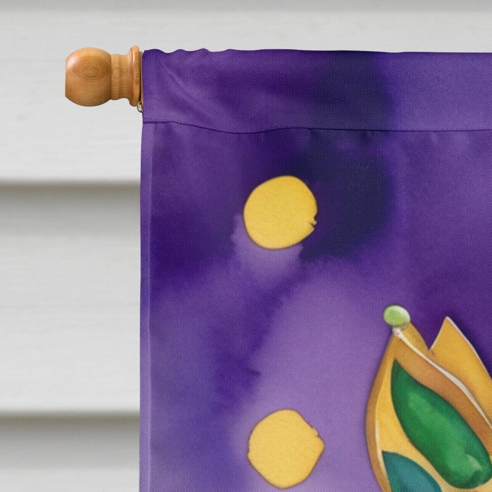 American Foxhound King of Mardi Gras House Flag 28 in x 40 in