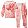 thumbnail image 2 of BZSMCE Unisex Pajama Set Snug-Fit Cotton Sleepwear Love in The Air Printed, 2 of 7