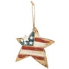 Star Rustic Wood Ornament Party Supplies Decoration Gift 4th of July