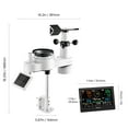 thumbnail image 2 of VEVOR 7-in-1 Wireless Weather Station, 7.5-Inch VA Display, Solar Powered Outdoor Sensor, Rain Gauge, Indoor Outdoor for Weather Forecast, Temperature, Humidity, Wind Speed and Direction (No WiFi), 2 of 9