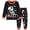 2# Black, variant on FEDPOP Toddler Boys Halloween Pajamas Kids Skeleton Glow in the Dark Sleepwear Pjs Set 3T