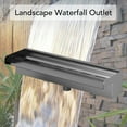 thumbnail image 4 of Stainless Steel Pool Waterfall Spillway Rectangular for Indoor Outdoor Decorative Swimming Pool, 4 of 7