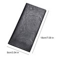 thumbnail image 6 of bestolf Men Slim Long Wallet Bifold Card Holder Wallet with ID Window Minimalist Card Wallet Gift for Father Husband (Dark Coffee ), 6 of 8
