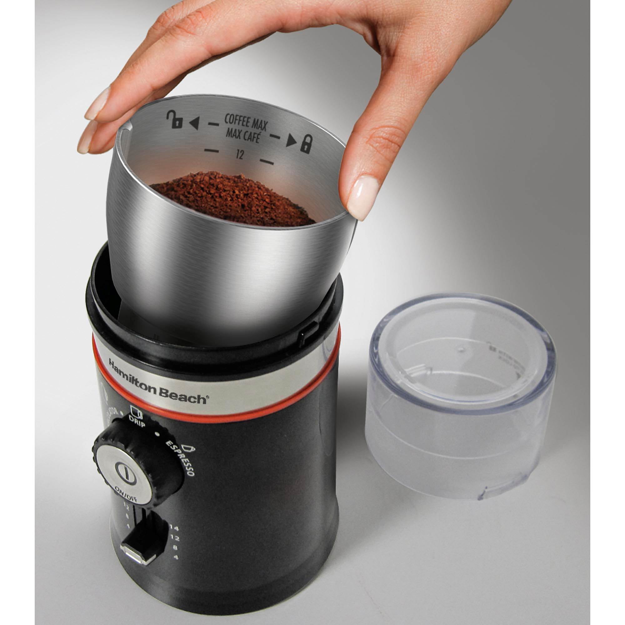 Hamilton Beach Coffee Grinder with Removable Chamber 80393RC, 14