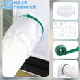 thumbnail image 6 of Washranp Portable AC Window Seal Kit,Waterproof Easy to Install Adjustable Full Sealing Hose Window Vent Kit, 6 of 7