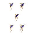 thumbnail image 3 of Minnieouse Broche de pájaro de fuego, colgante de pecho, joyería de moda, broches brillantes, multiusos, Unisex, ligero, azul exquisito Type2 NO2, 3 of 6