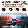 thumbnail image 2 of 2018 Mitsubishi Outlander Sport Beam Wiper Blades Wipers w/1yr Warranty (Set of 2), 2 of 5
