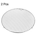 2pcs Round Cooking Rack 13inch 201 Stainless Steel Cross Wire Barbecue