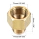thumbnail image 2 of Adaptador de Rosca Macho SAE Flare Uxcell SAE Flare Rosca Hembra Conector de Tubo de Latón 1/2 SAE a 5/8 SAE 1, 2 of 5