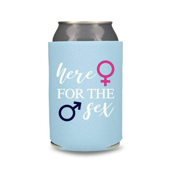 Funny Baby Gender Reveal Coolies, Baby Announcement Can Coolers, Welcoming Baby Coolies Gift, Funny Baby Shower Party Beer Coolies (1 Placid Blue)