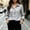 Gray, variant on FDGIU Women's Plaid Button Down Shirt, Lapel Long Sleeve Loose Fit Collared Blouse Casual Tops for Office Daily Travel Outfits