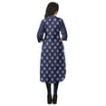 thumbnail image 5 of Moomaya Cotton Tunic Roll Up Sleeves Women Printed Kurti Knee Length Summer Kurta, 5 of 6