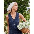 thumbnail image 2 of Ekouaer Nightgowns for Women Cotton Night Gowns Tank Night Shirts Sleeveless Sleep Dress Button Sleep Shirts Henley Sleepwear, 2 of 6