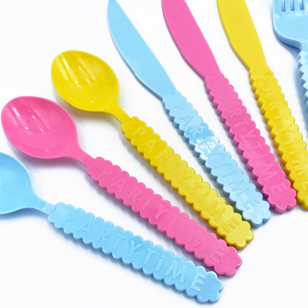 Packed Party 'Party Time' Plastic Cutlery, 18ct.