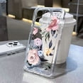 thumbnail image 3 of Funda transparente a prueba de golpes con diseño de flor de crisantemo pequeño para iPhone 16, 15 Pro Max, 14, 13, 12, 11, XS, X, XR, 7, 8 Plus, 16, funda suave y transparente, 3 of 5