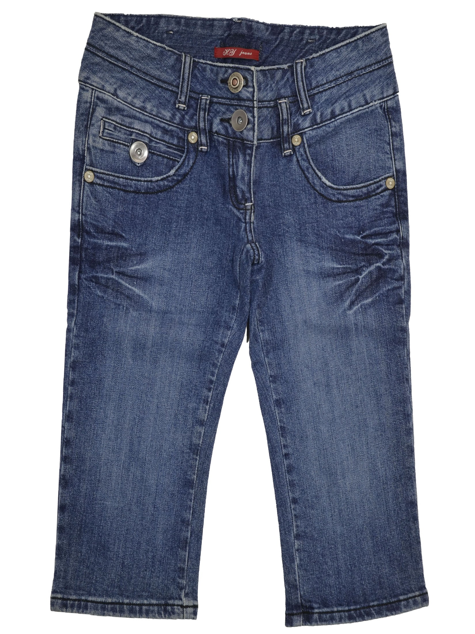 LADIES/JUNIORS BLUE DENIM CAPRI 38418 Blue SIZE11/12