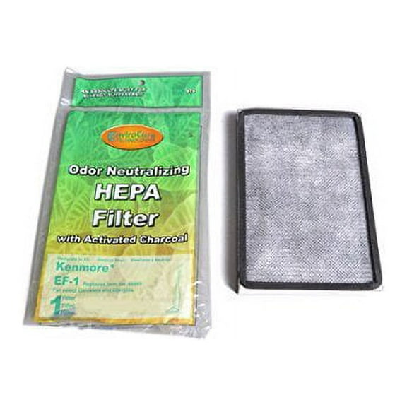 TVP (4) EF 1 Pleated Vacuum HEPA Filter w/activated Charcoal, 86899 Progressive