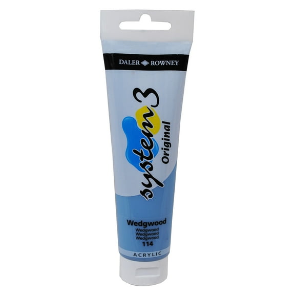 Daler-Rowney Original System 3 Acrylic Paint, 150ml Tube, Wedgwood