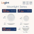 thumbnail image 3 of LaGlint Dinnerware Set, Opal Glass, Dishwasher and Microwave Safe, 18 Pieces, Service for 6, 3 of 9
