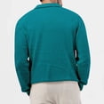 thumbnail image 3 of T Shirts for Men V Neck Collar Long Sleeve Sweatshirts Mens Casual Solid Color Pullover Breathable Basic Going Out Athletic Workout Tops, 3 of 5