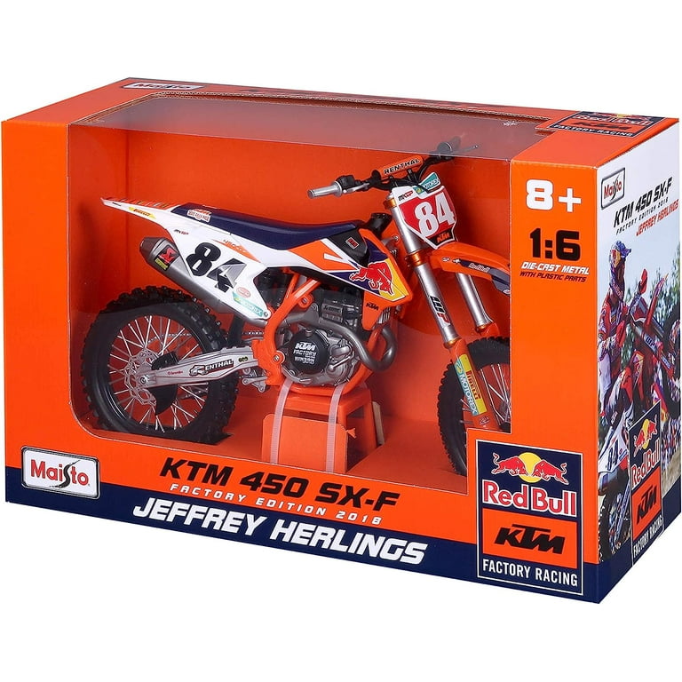 Red Bull KTM 1:6 Scale Supercross Motorcycle Toy Model - Walmart.com