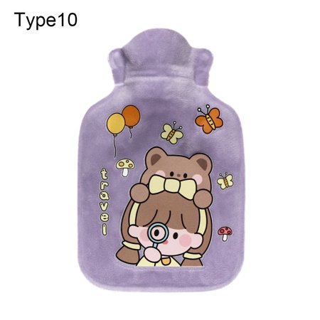 Cute Mini Portable Explosion-proof Hand Feet Plush Cartoon Warmer Hot Water Bottle Warm Belly Treasure TYPE 10