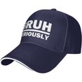 thumbnail image 2 of Seriously Bruh Hat Men Dad Hats Funny Caps, 2 of 7